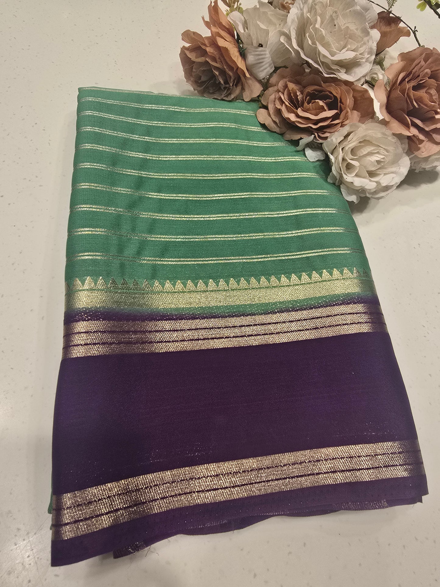 Graceful Semi Crepe Silk Saree with Zari Bentex Border | Elegant Festival & Daily Wear Saree for Women