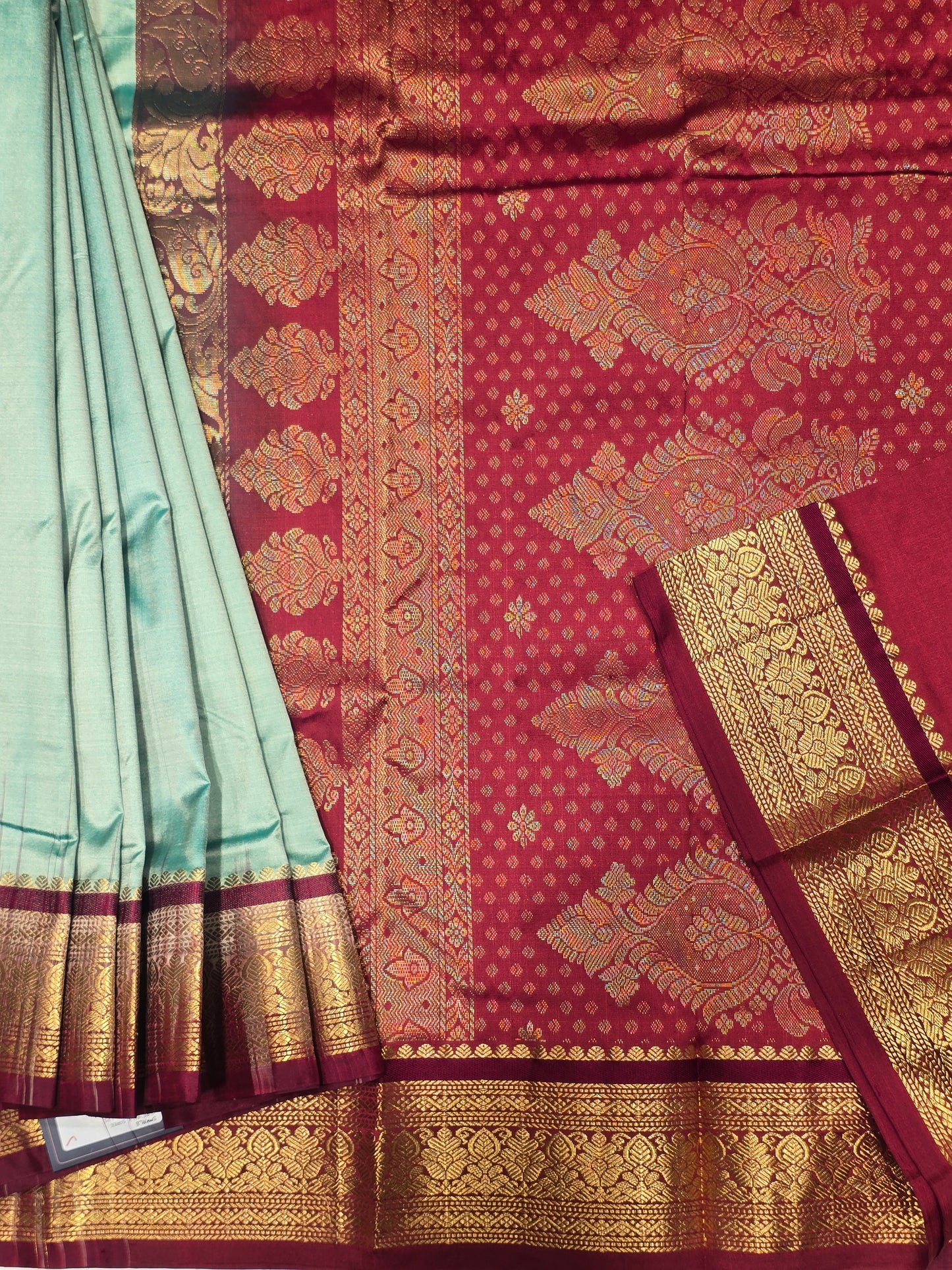 Handloom Pure Silk Saree with Kadiyal Border