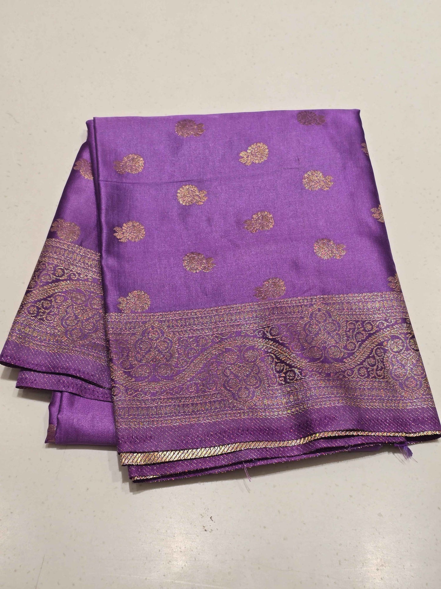 Banarasi Soft Silk Dupatta with Floral Butta