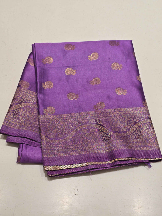 Banarasi Soft Silk Dupatta with Floral Butta