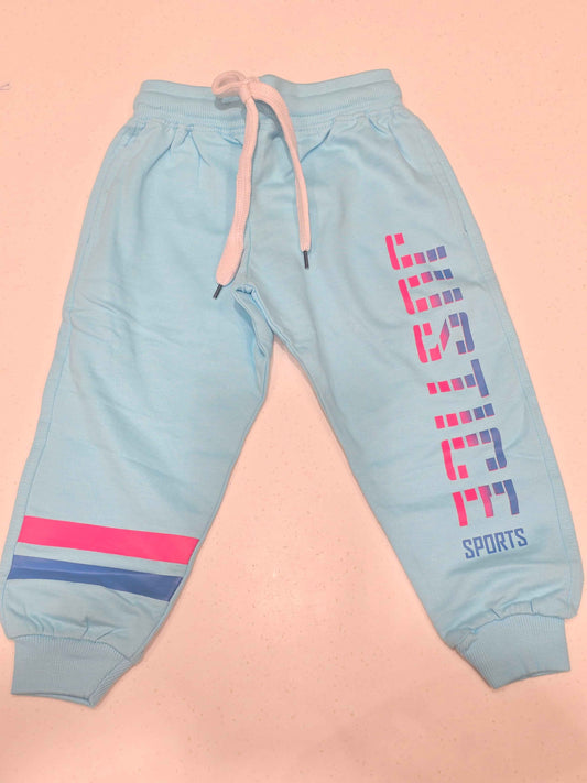 Cotton material sky blue color daily wear for girl