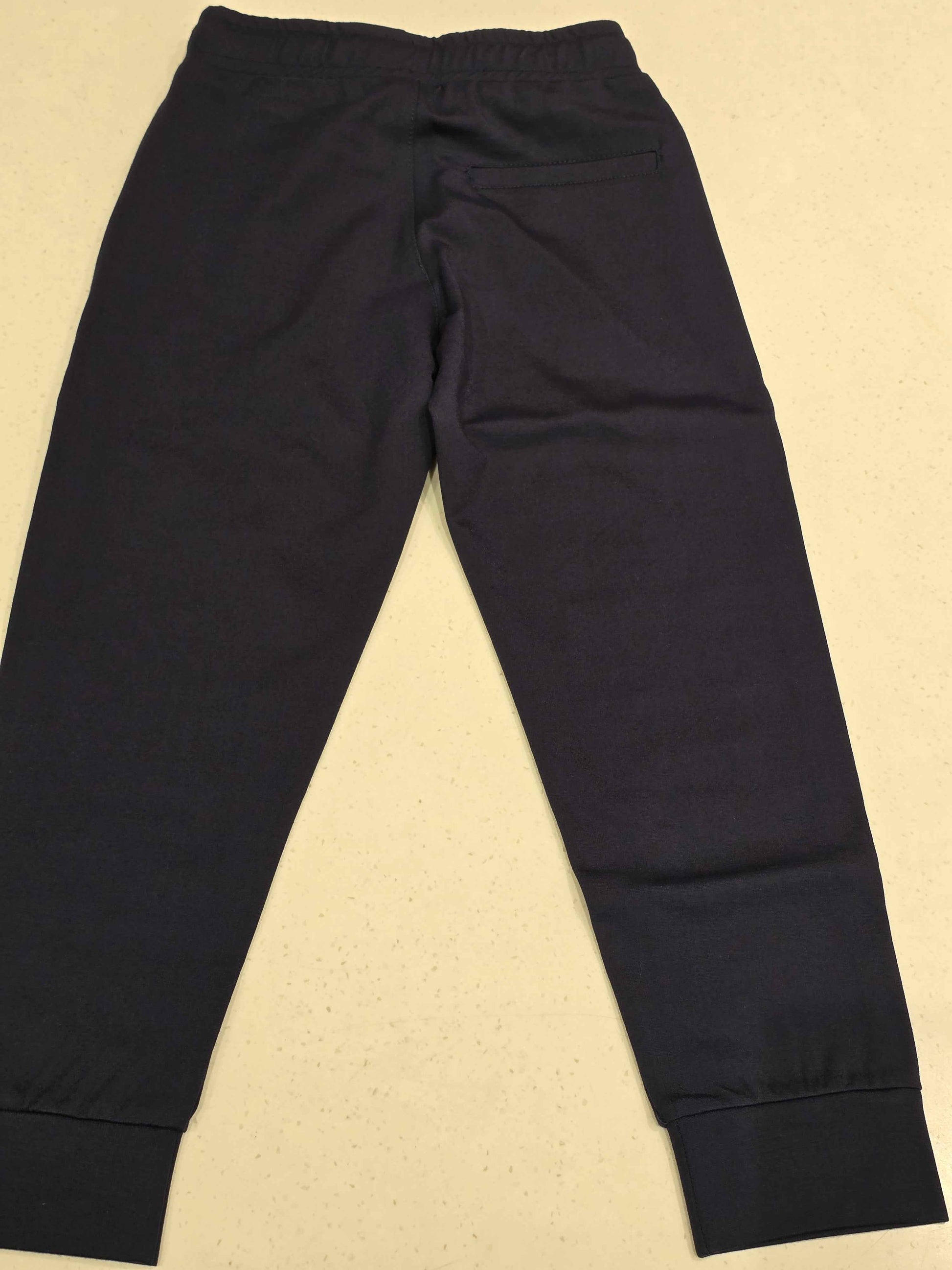 Jersey material denim blue color casual wear pant with round Elasticable