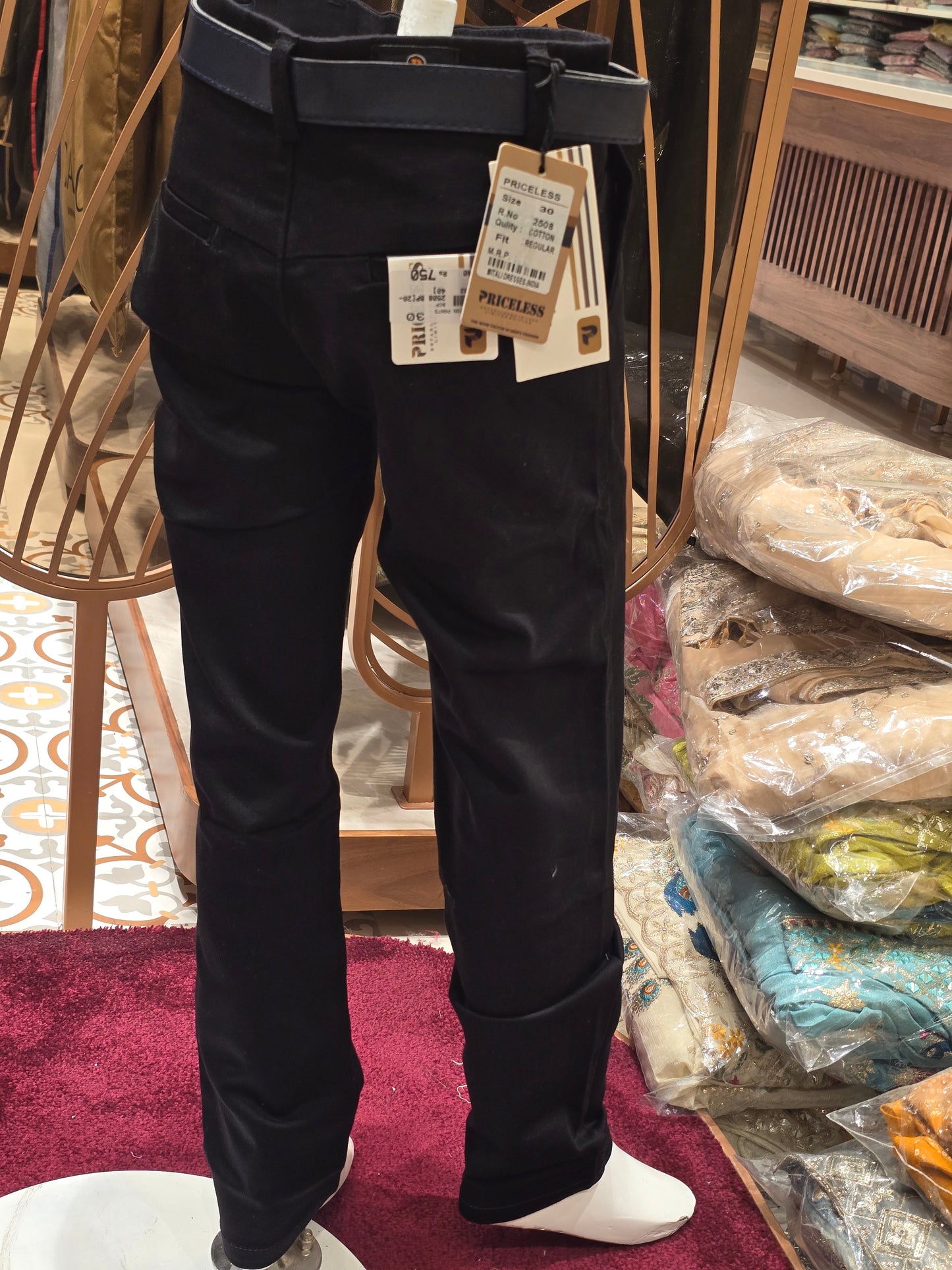 Boys Black Denim Stretchable Jeans