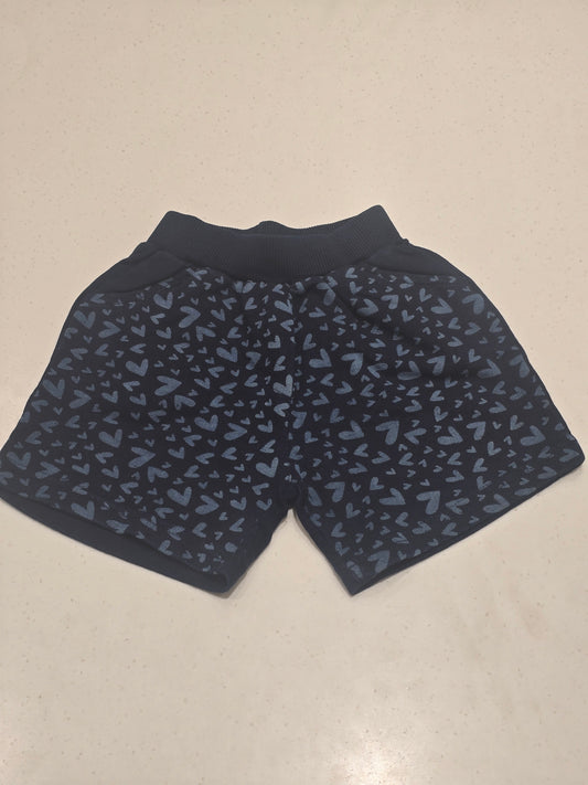 Baby Girls Printed Cotton Elastic Waist Shorts