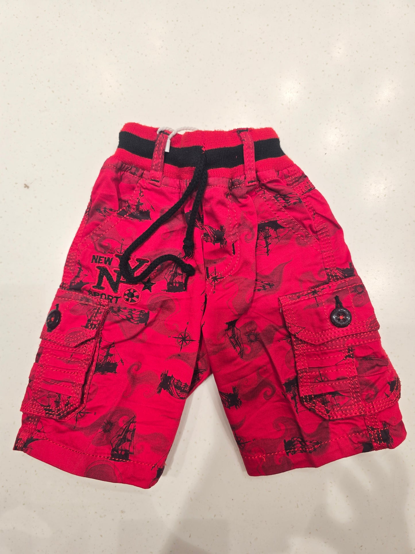 Denim Cotton Cargo Shorts for Boys