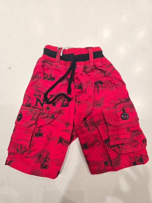 Denim Cotton Cargo Shorts for Boys