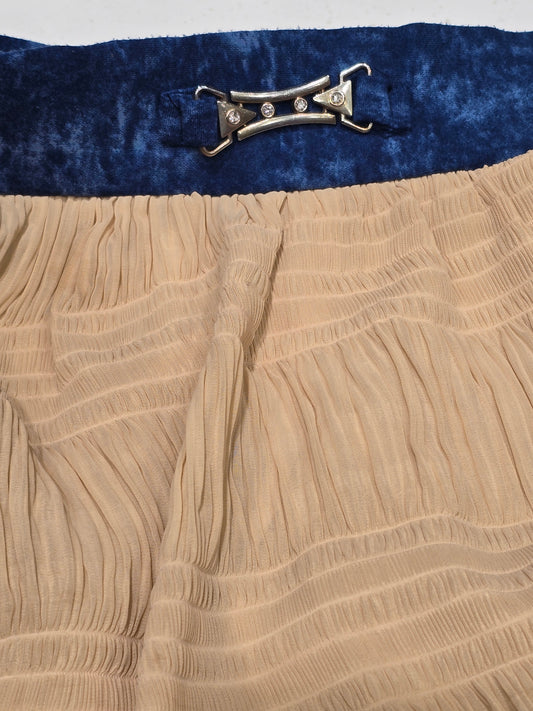 Chiffon with georgette material mini skirt for girls