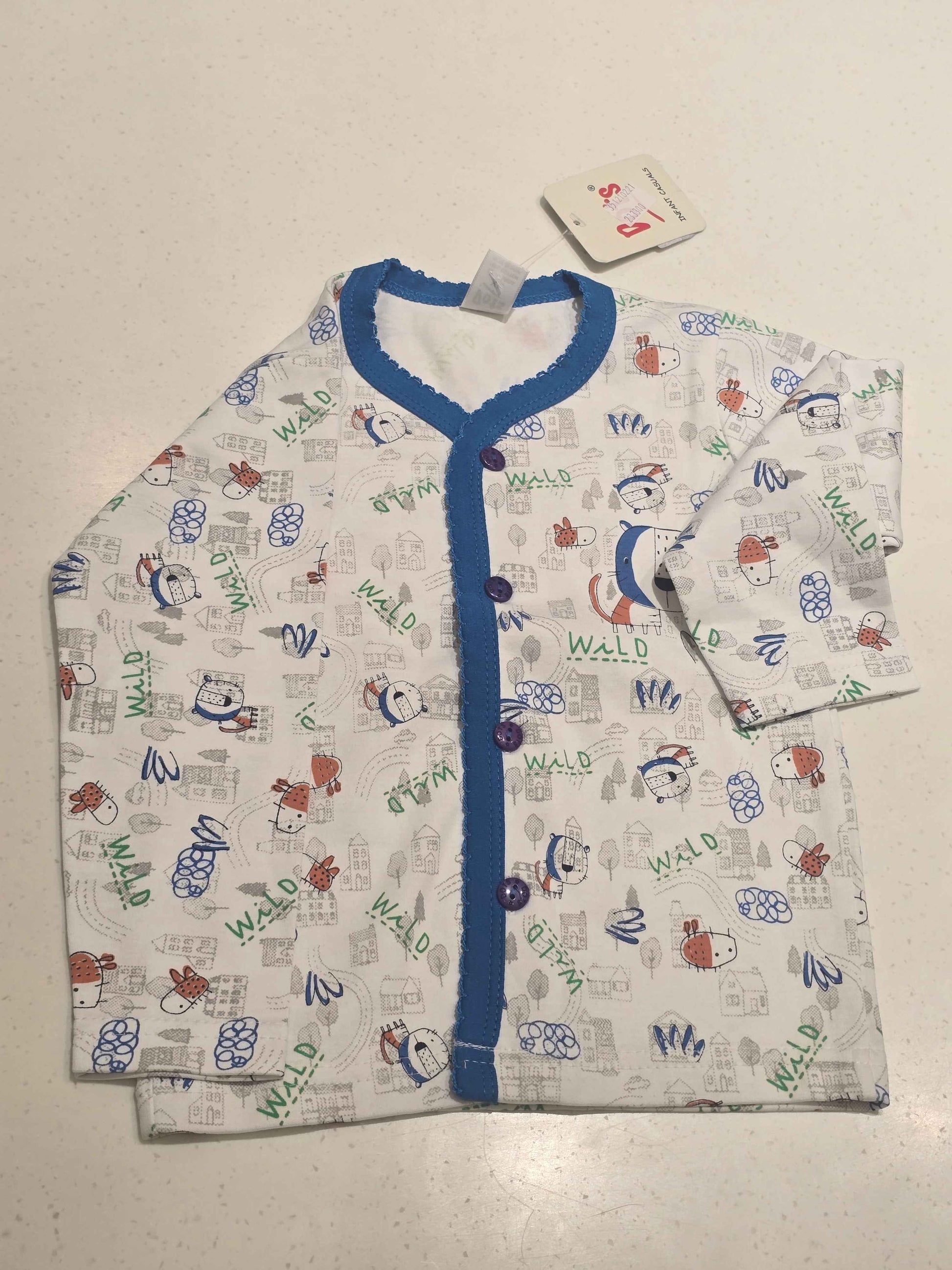 Boys Cotton Printed Full Sleeve T Shirt