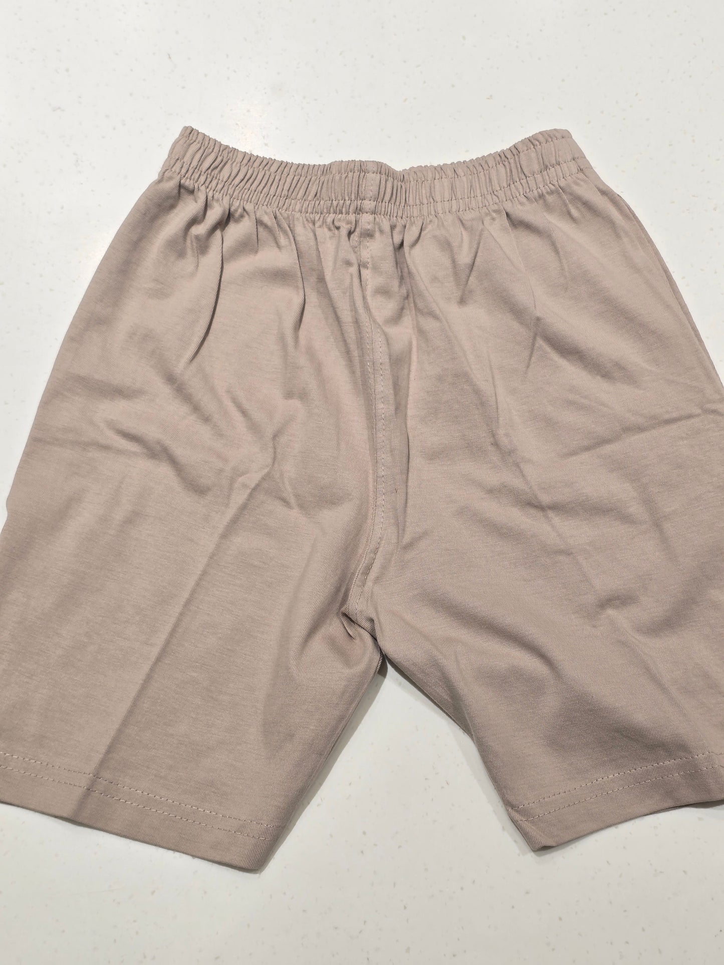 Cream Cotton Shorts for Boys