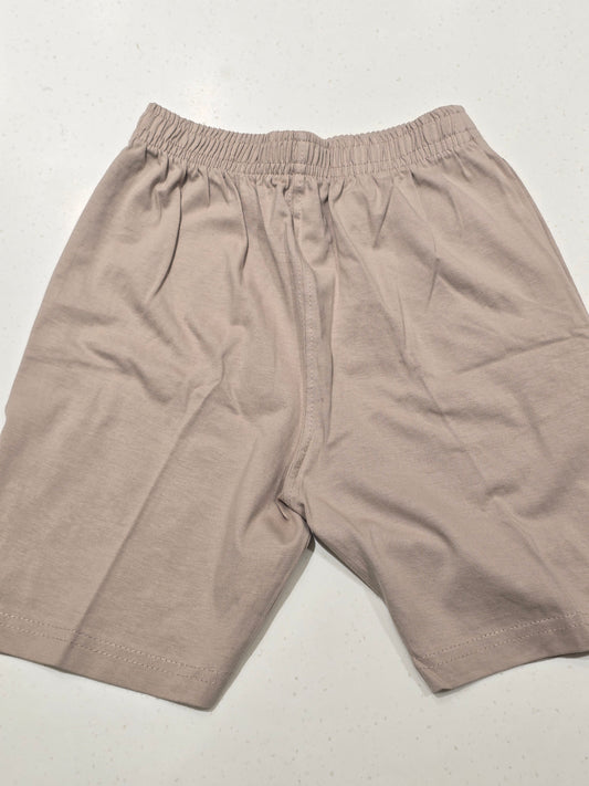 Cream Cotton Shorts for Boys