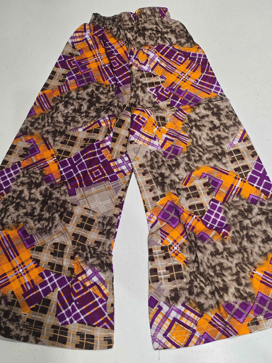 Girls Multi Colour Printed Cotton Palazzo Pant