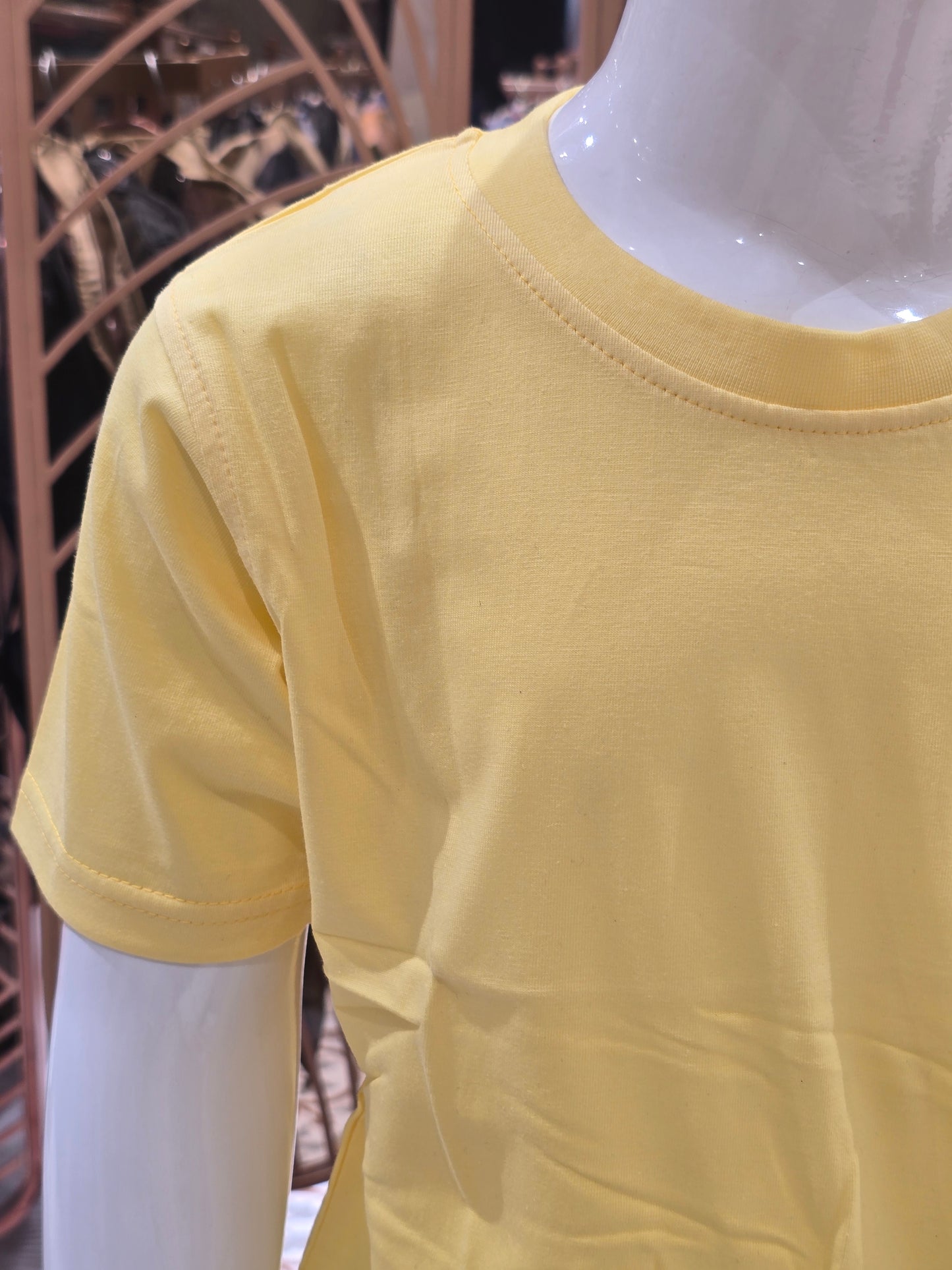 Boys Plain Lycra T-Shirt with Half Sleeves