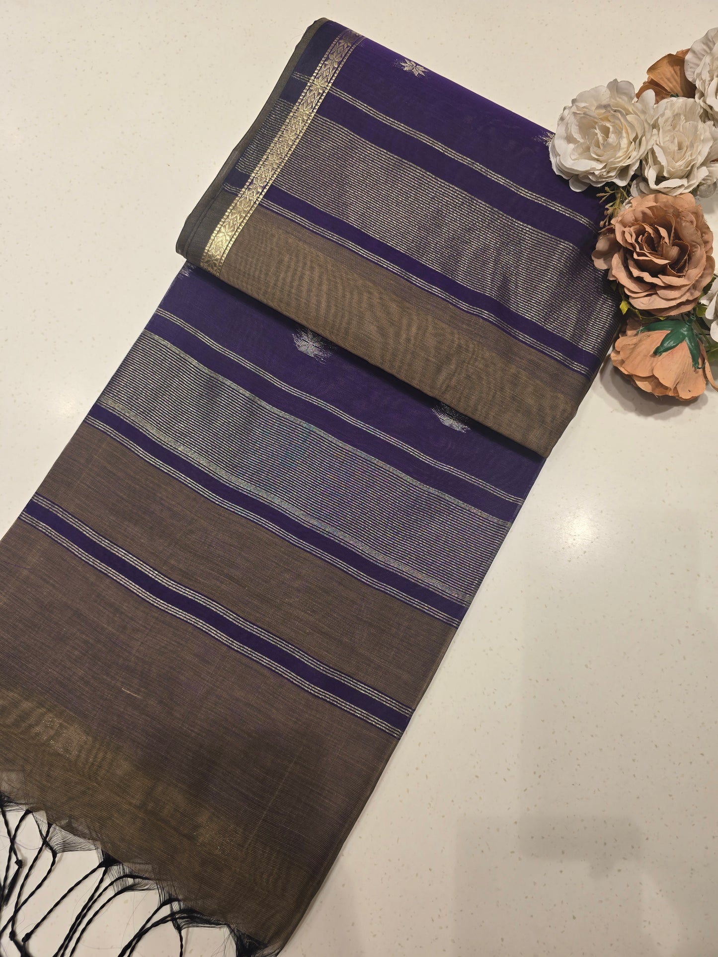 Maheshwari Cotton Silk Saree with Zari Border & Butta Design | Lightweight Festive & Daily Wear Saree for Women