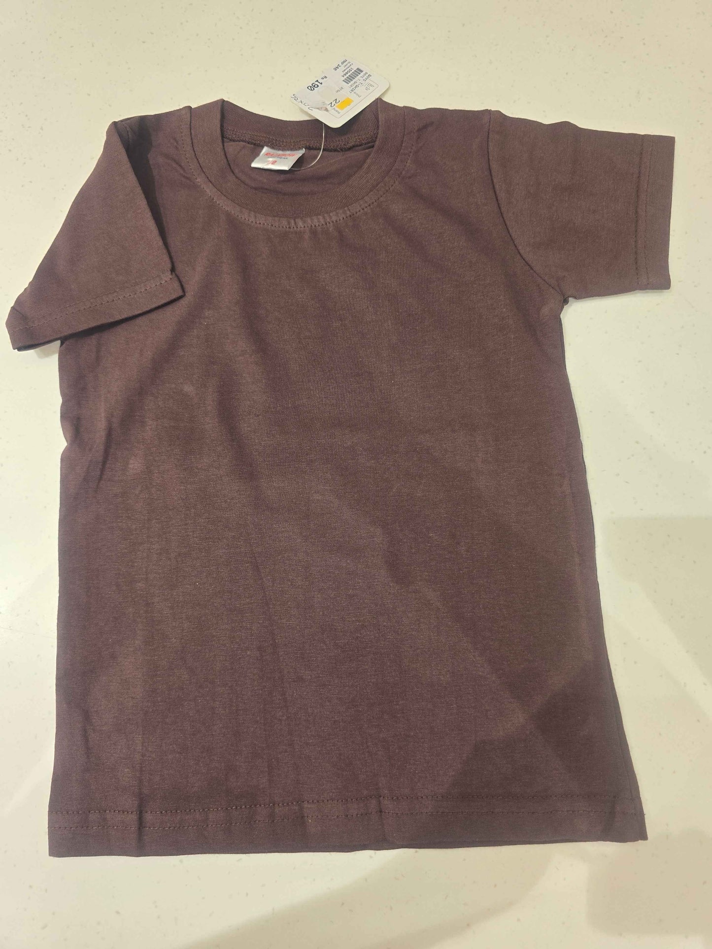 Boys Lycra Cotton Plain Half Sleeve T-Shirt
