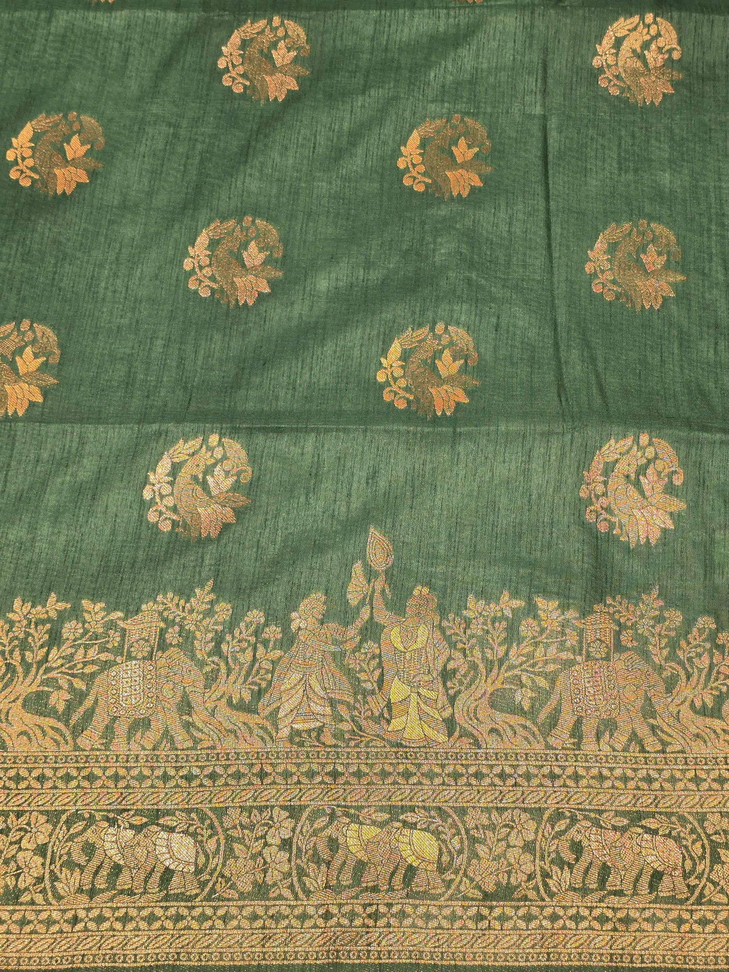 Women Multi Colour Semi Banarasi Silk Saree
