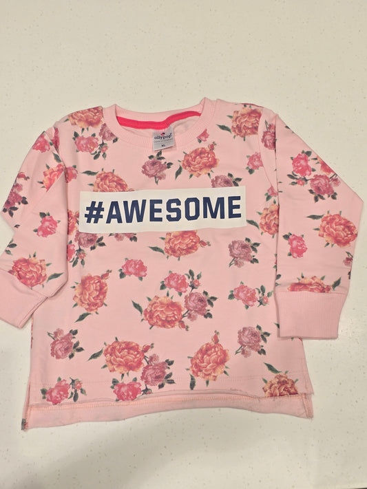 Baby Pink Cotton T-Shirt for Girls
