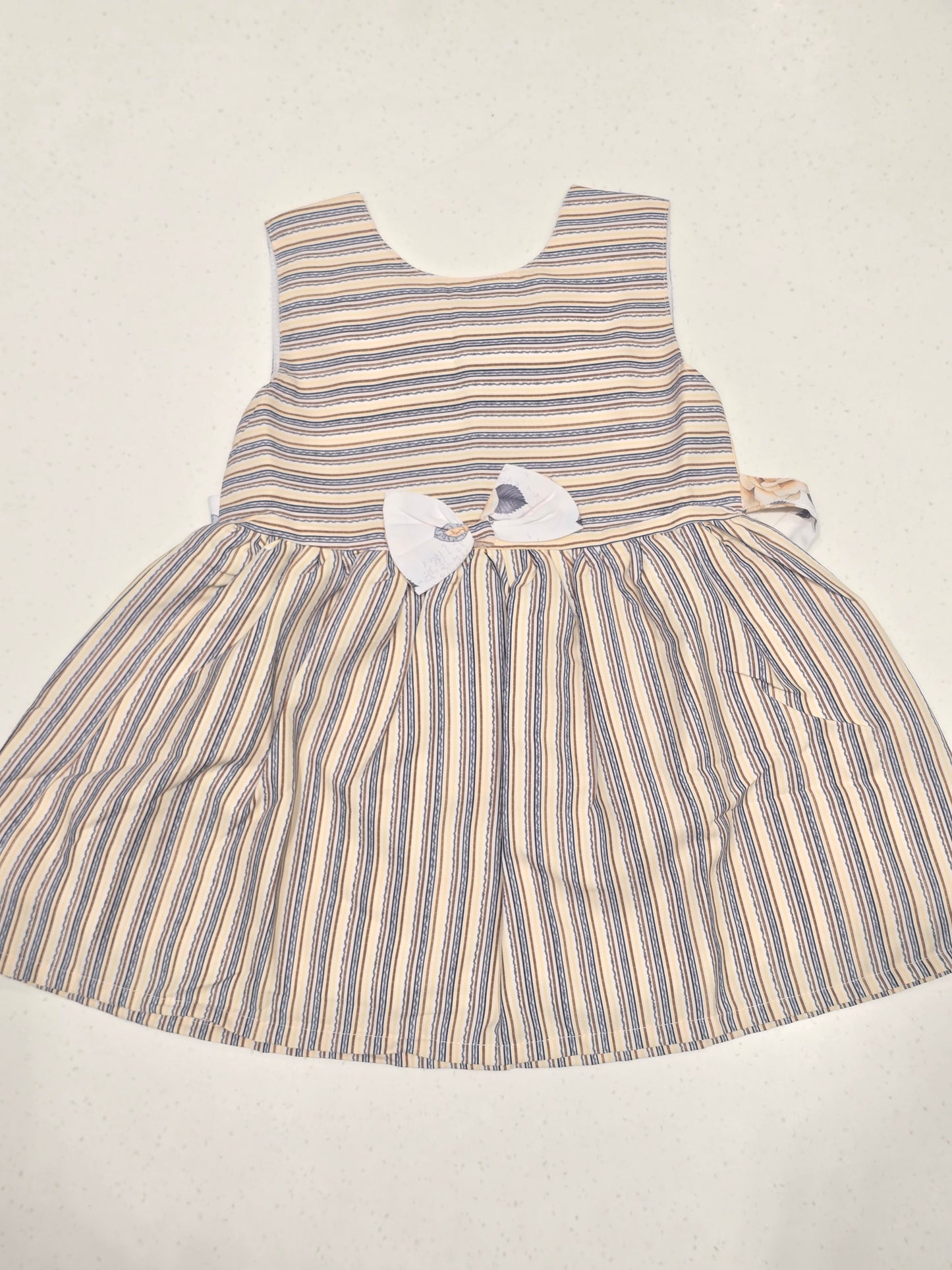Baby cotton frock Material: Lightweight, highly breathable woven cotton fabric ideal for everyday summer wear.