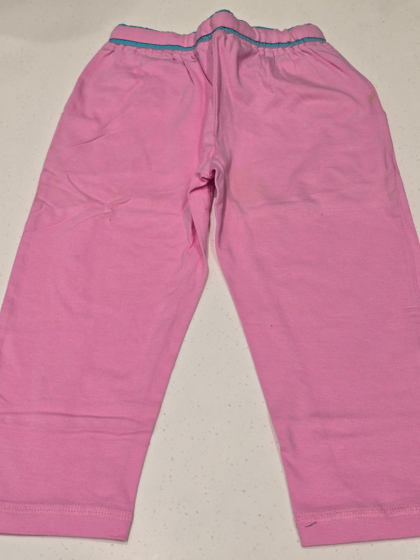 Girls Cotton Capri Bottom with Elastic Waist