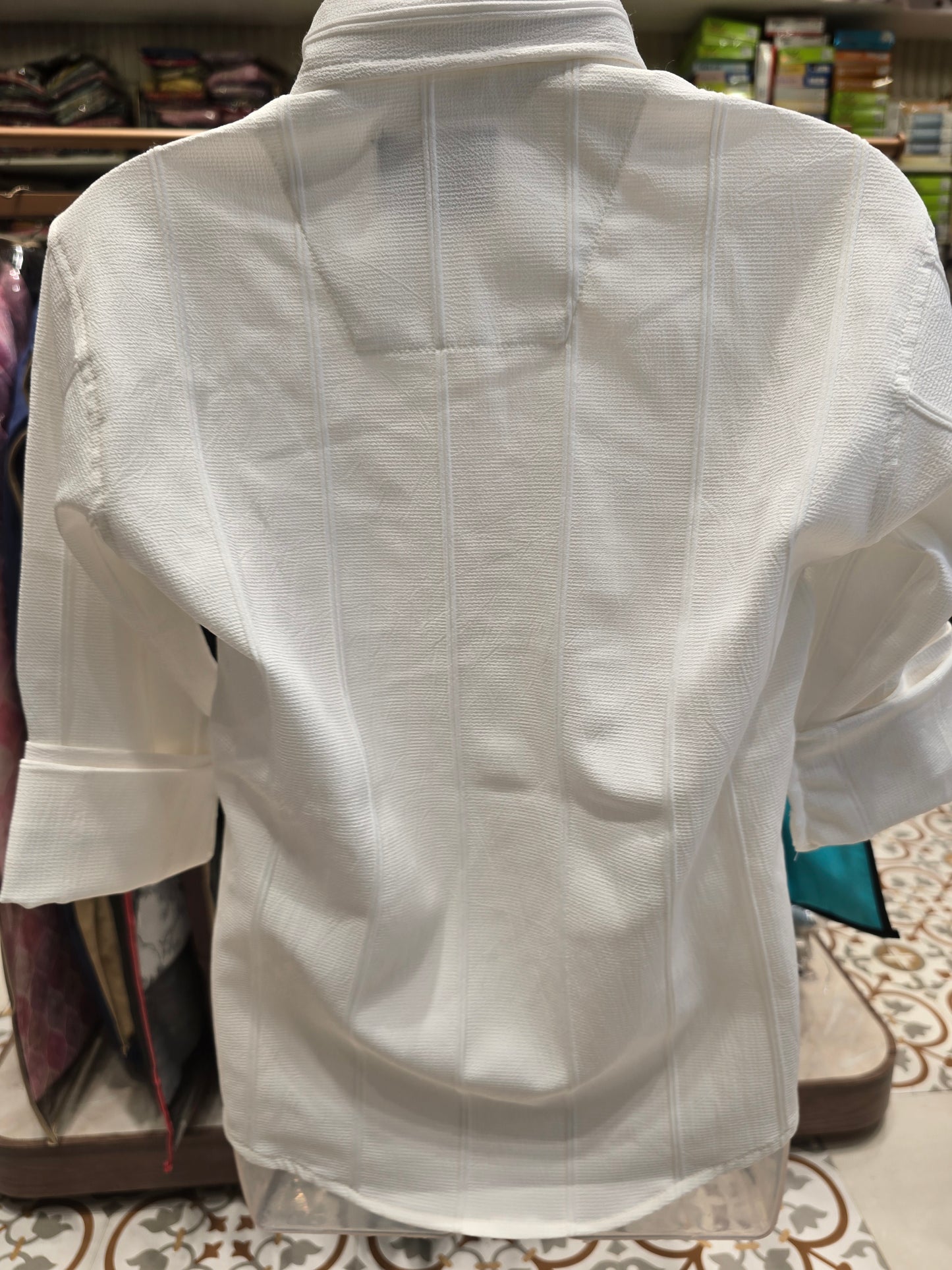Boys Georgette White Full Sleeve Shirt – Size 26