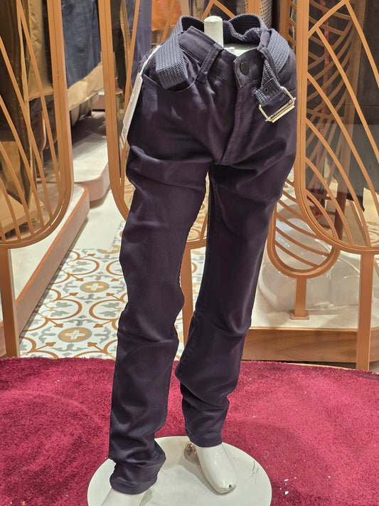 Denim material blue color stretchable jeans pant for boys