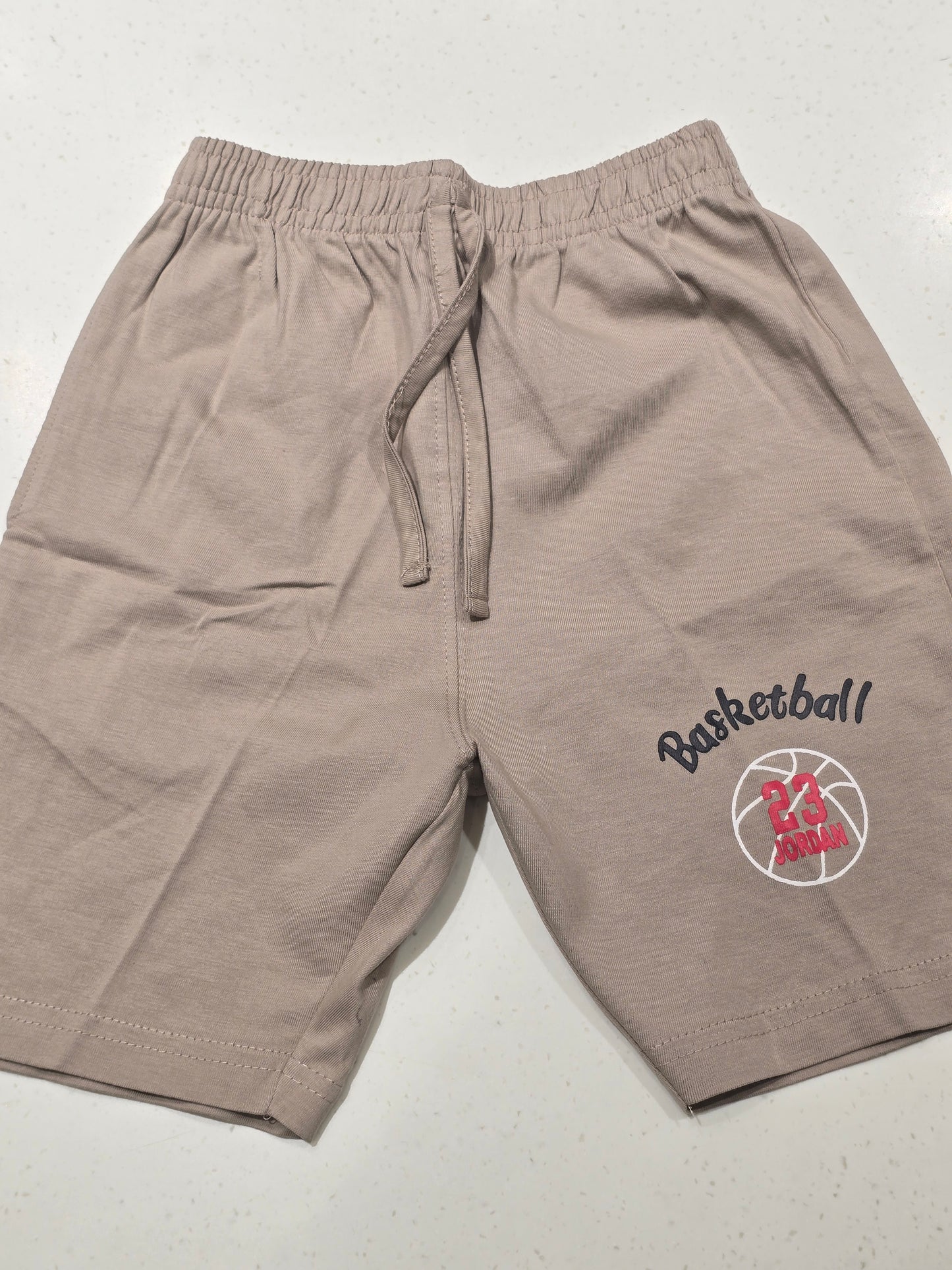 Cream Cotton Shorts for Boys