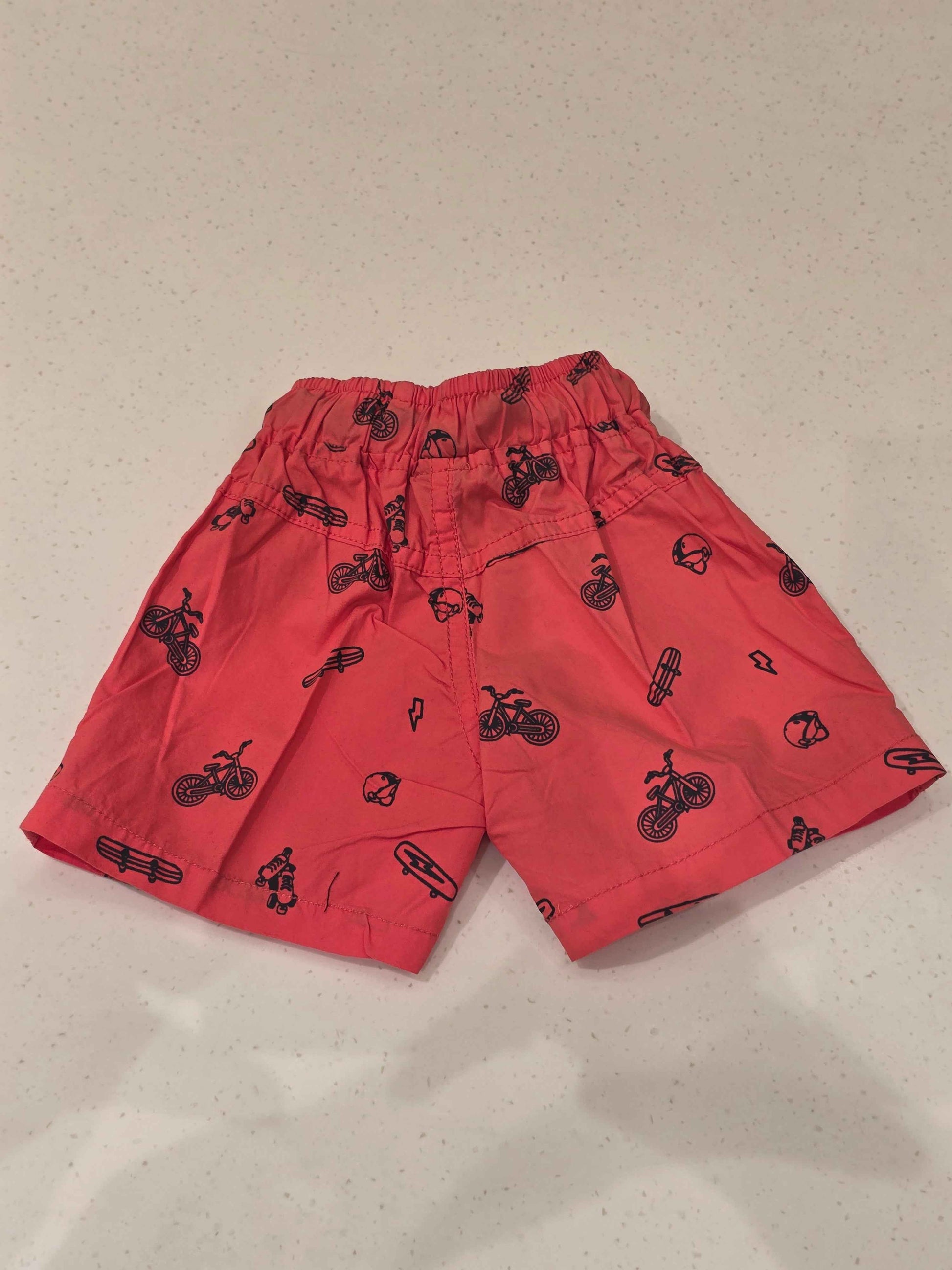 Baby Boys Printed Denim Shorts