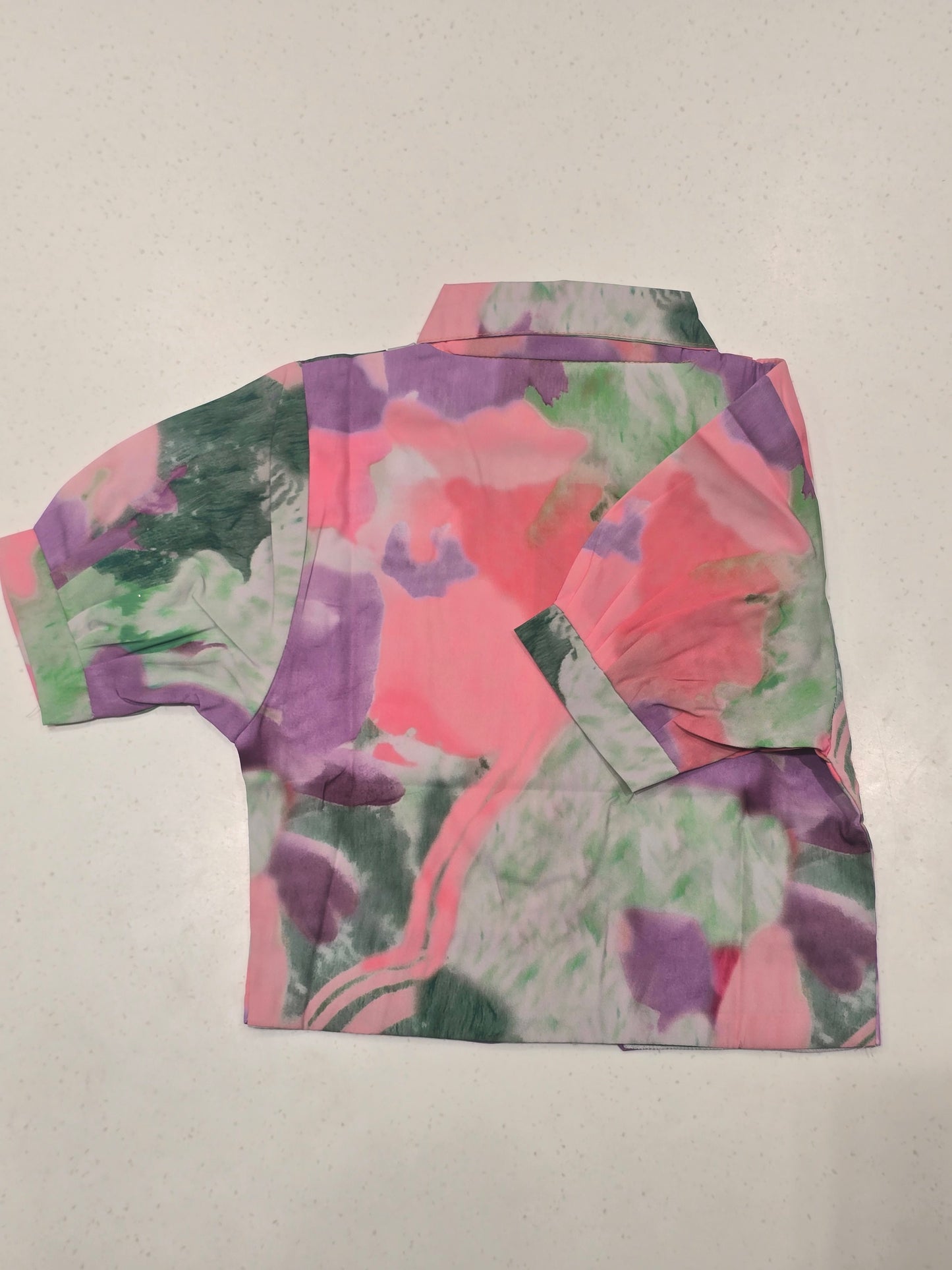 Girl Multi Colour Fancy Chiffon Shirt