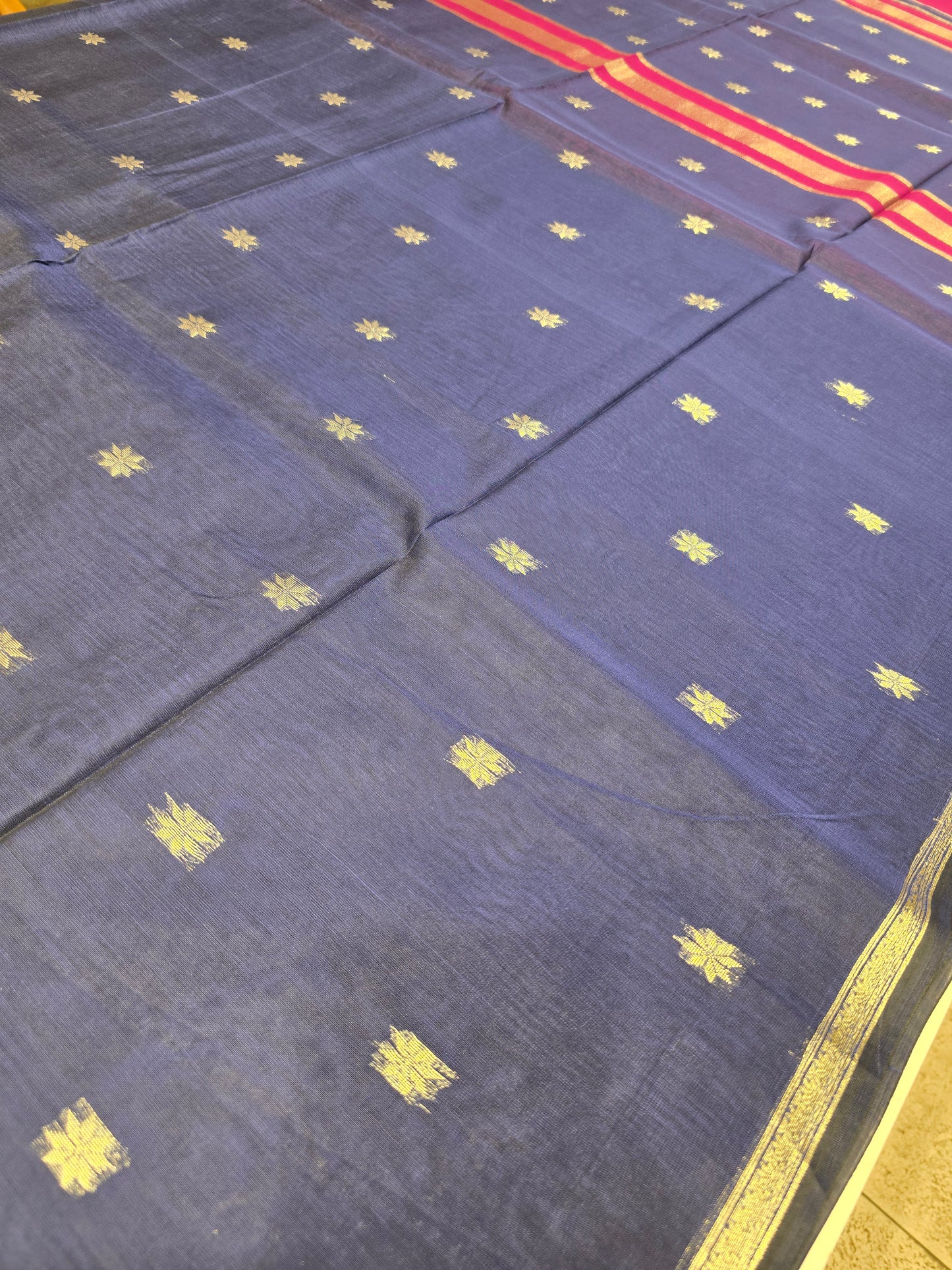 Maheshwari Cotton Silk Saree with Zari Border & Butta Design | Lightweight Festive & Daily Wear Saree for Women