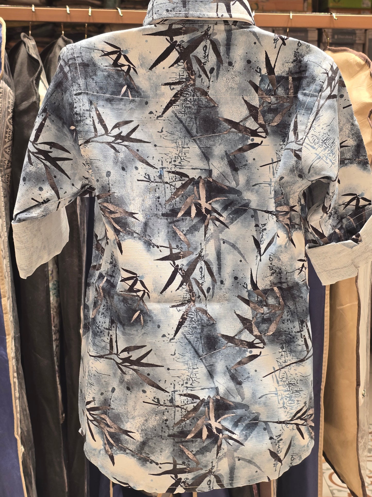 Boy Blue Printed Cotton Summer Shirt