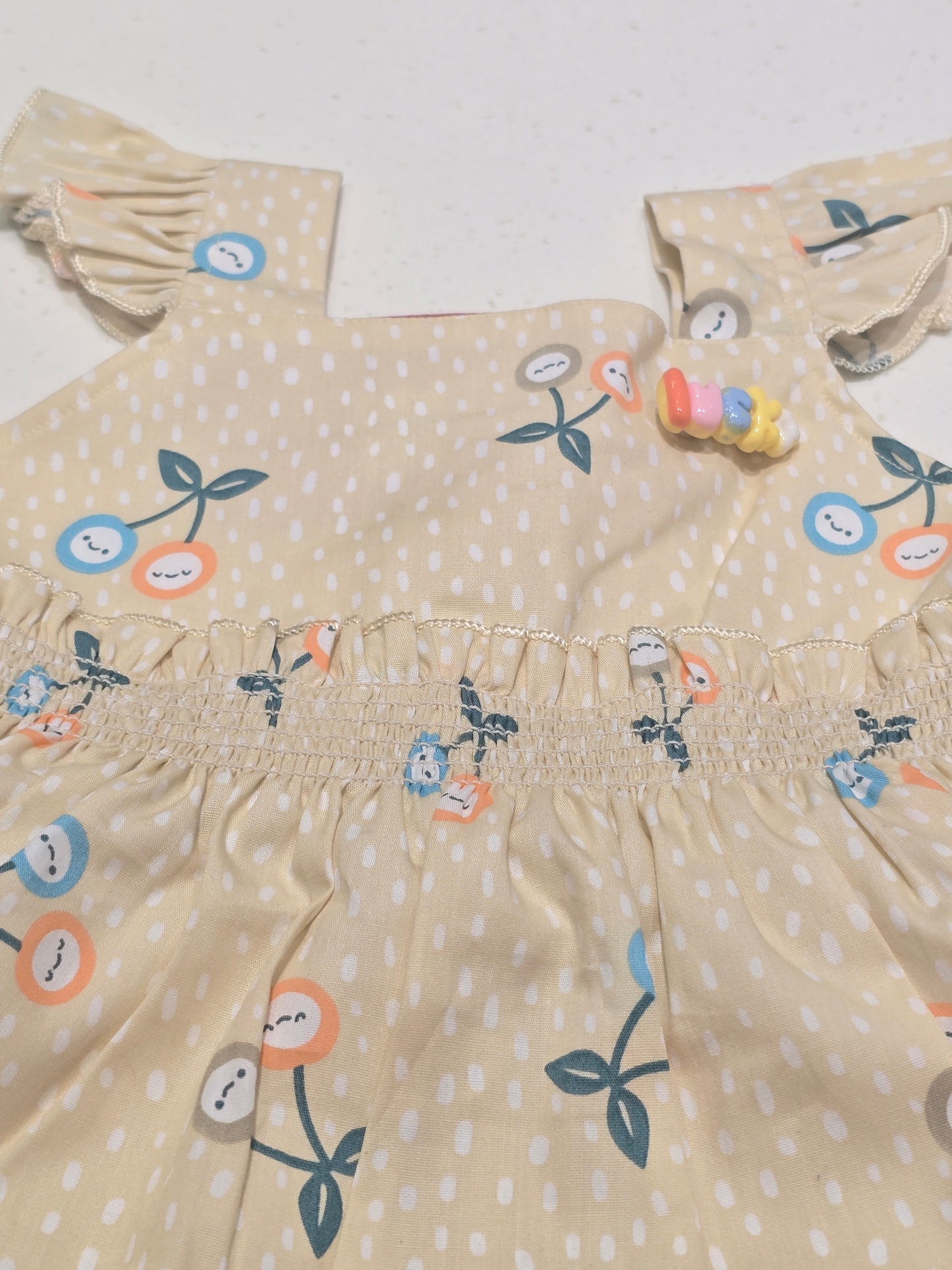 Baby Girl Half White Cotton Frock