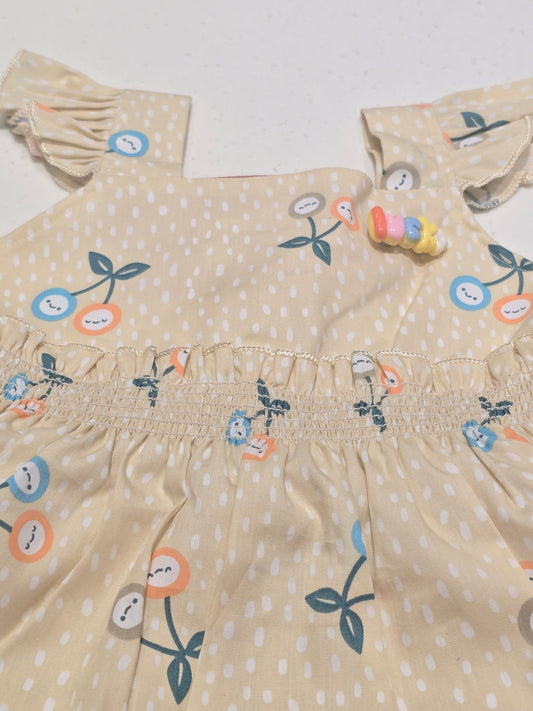 Baby Girl Half White Cotton Frock