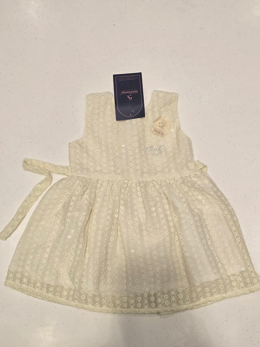 Baby Girls Blue Stretchable Cotton Mini Skirt Set