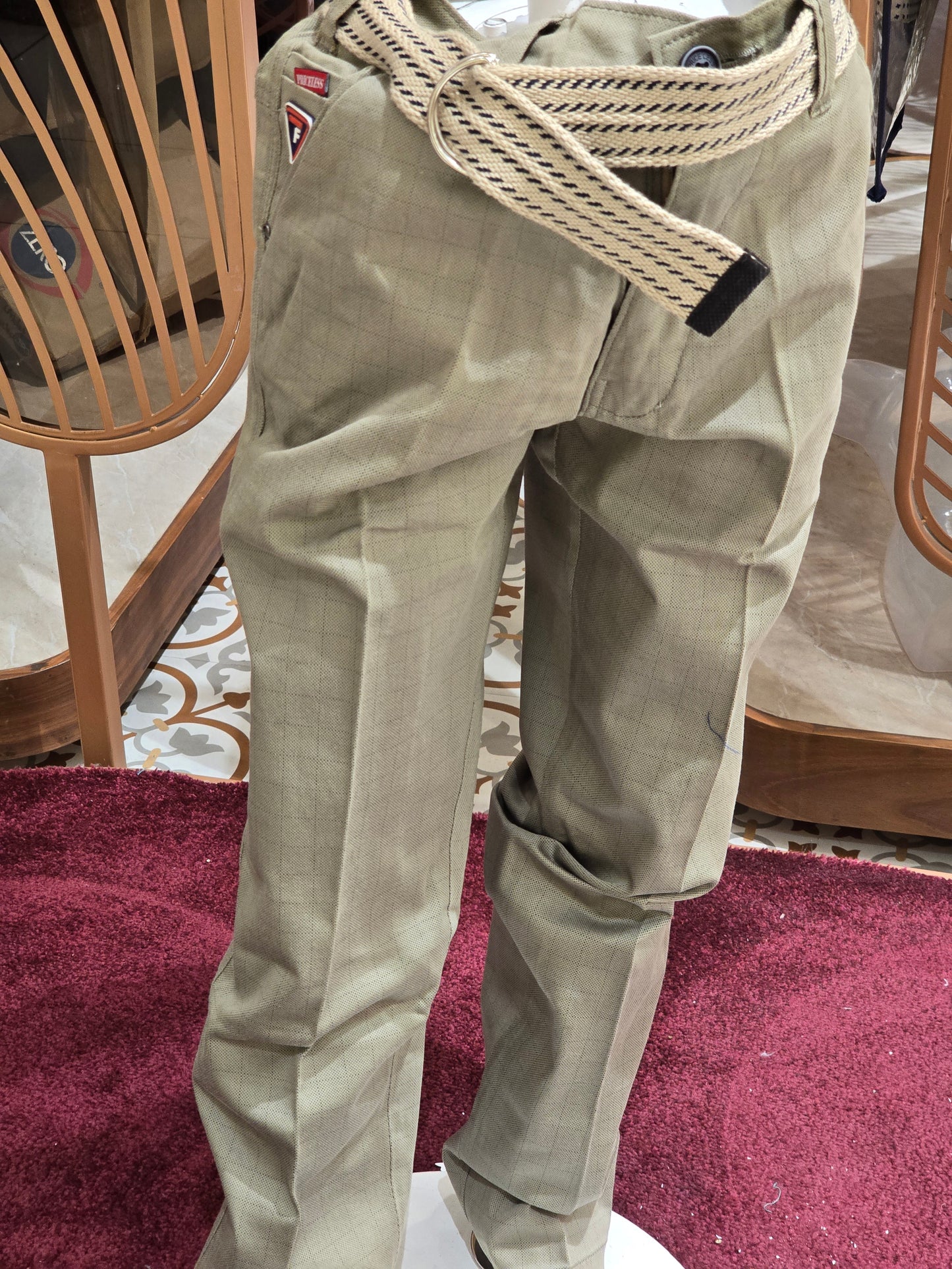 Denim material gray color pant for boy