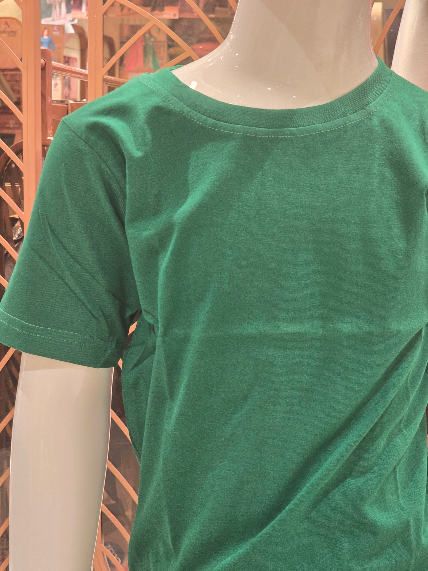 Boys Plain Lycra T-Shirt with Half Sleeves