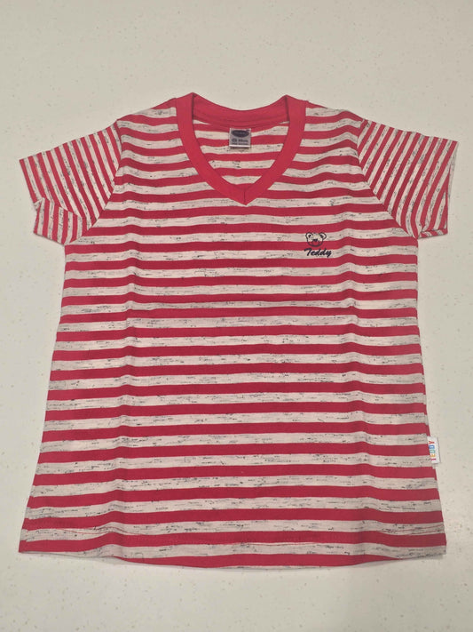 Girls Dual Colour Cotton Half Sleeve T Shirt