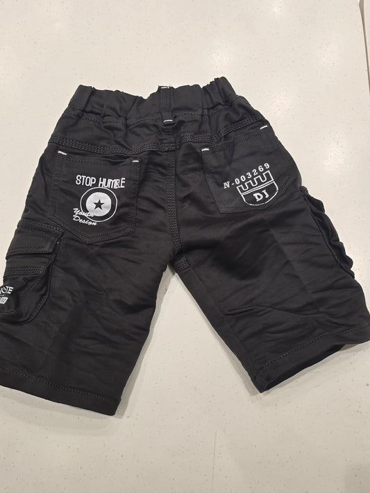 Dark Olive Green Cargo Shorts for Boys