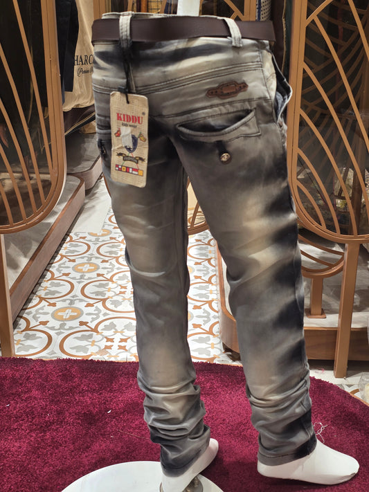 Boys Elephant Shade Stretchable Denim Jeans