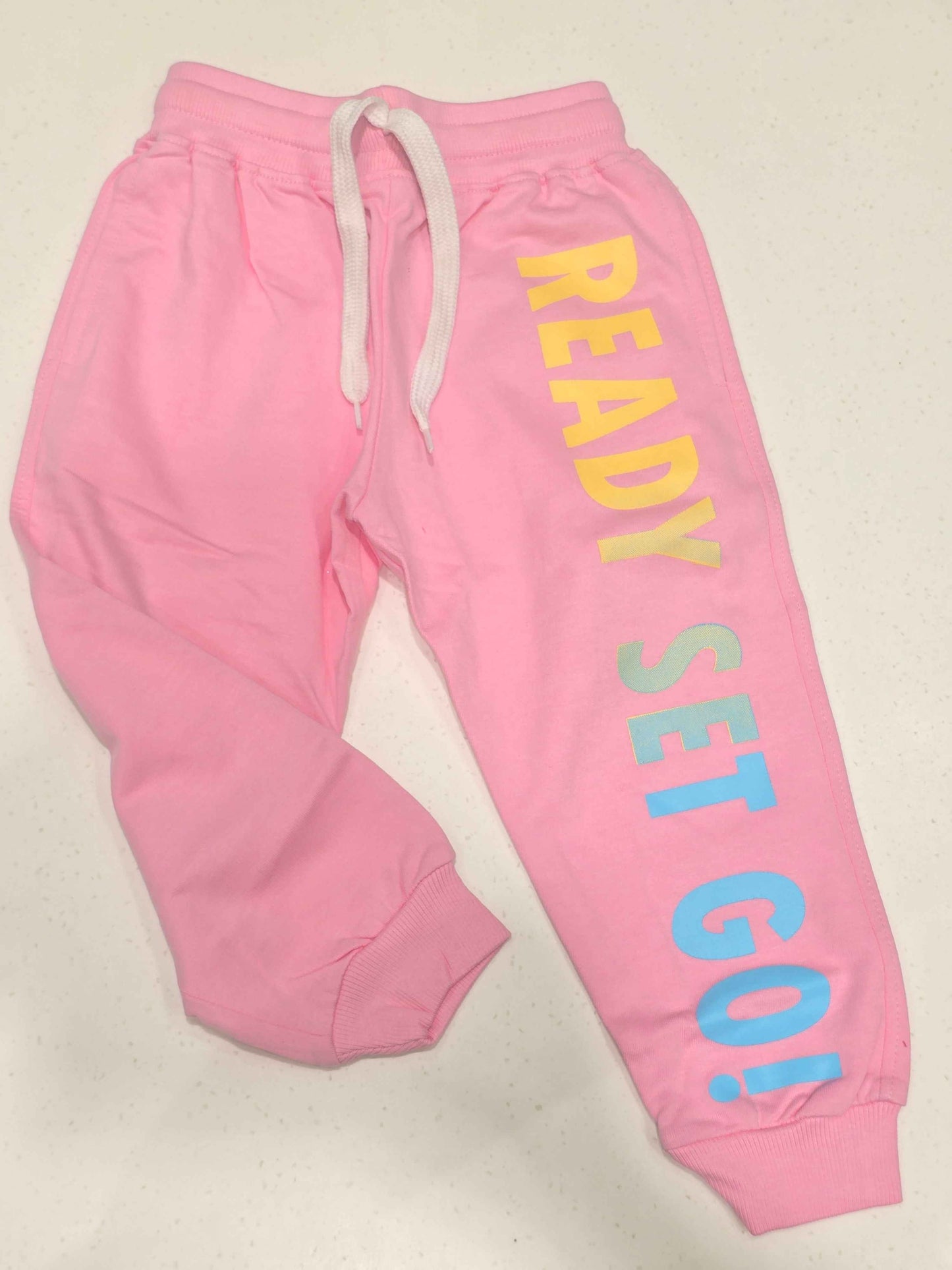 Cotton material baby pink color daily wear pant for girl
