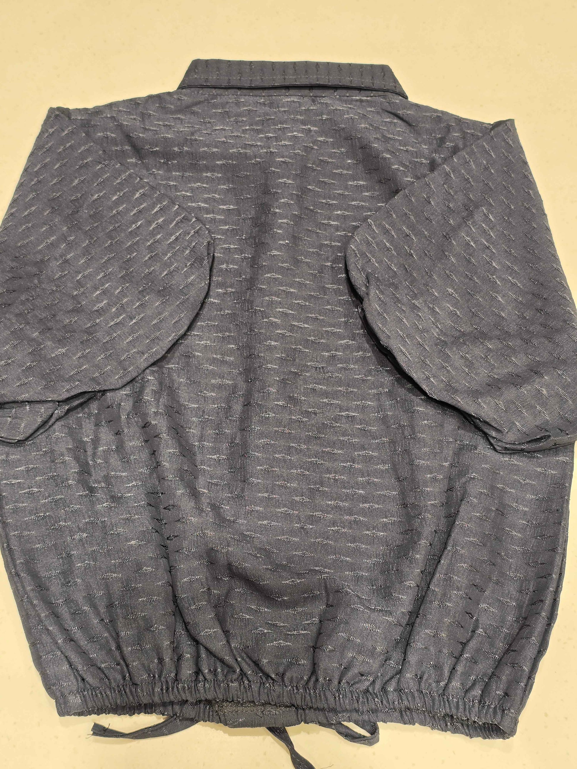 Dark Grey Cropped Track Shirt for Girls