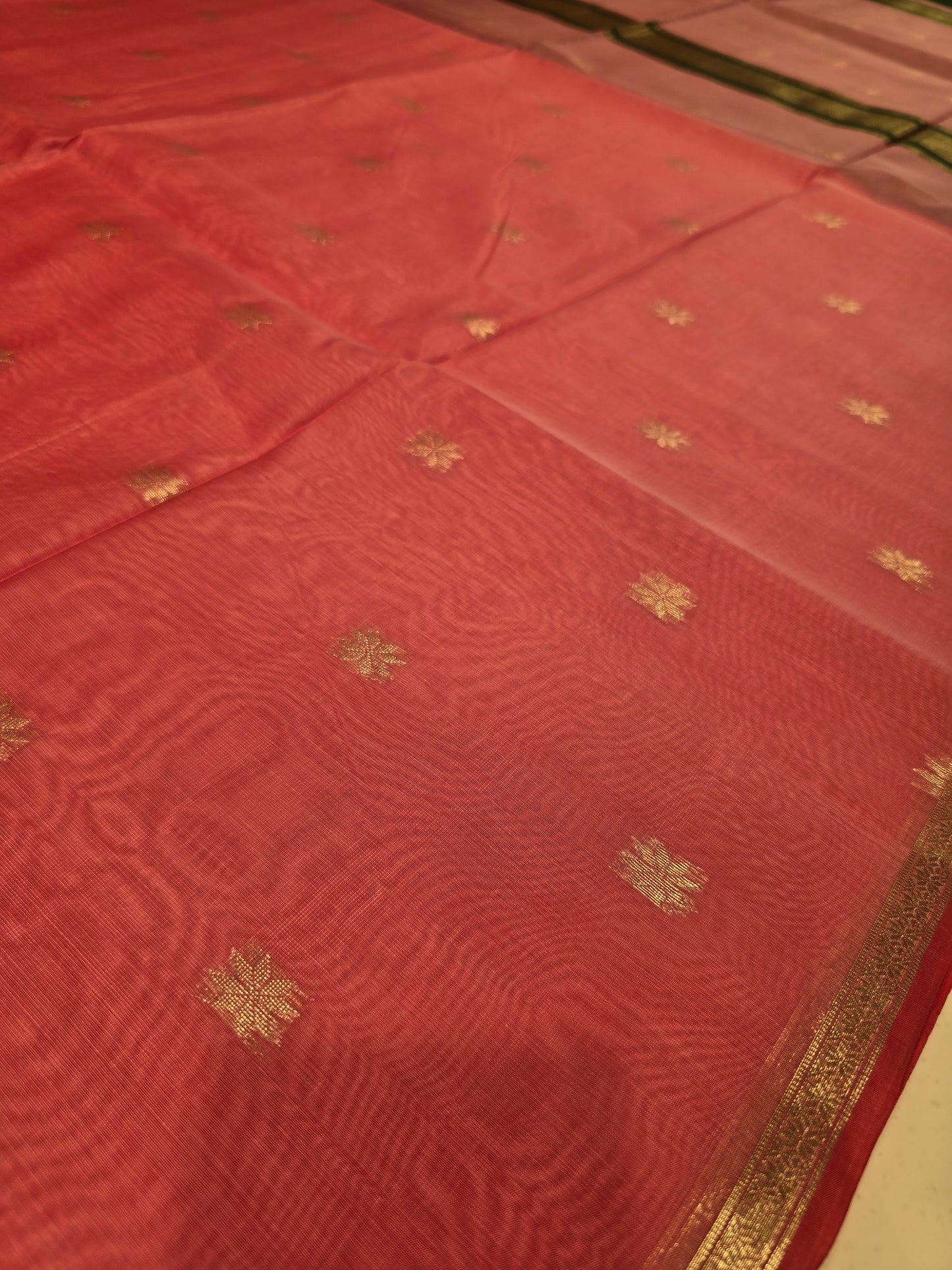 Maheshwari Cotton Silk Saree with Zari Border & Butta Design | Lightweight Festive & Daily Wear Saree for Women