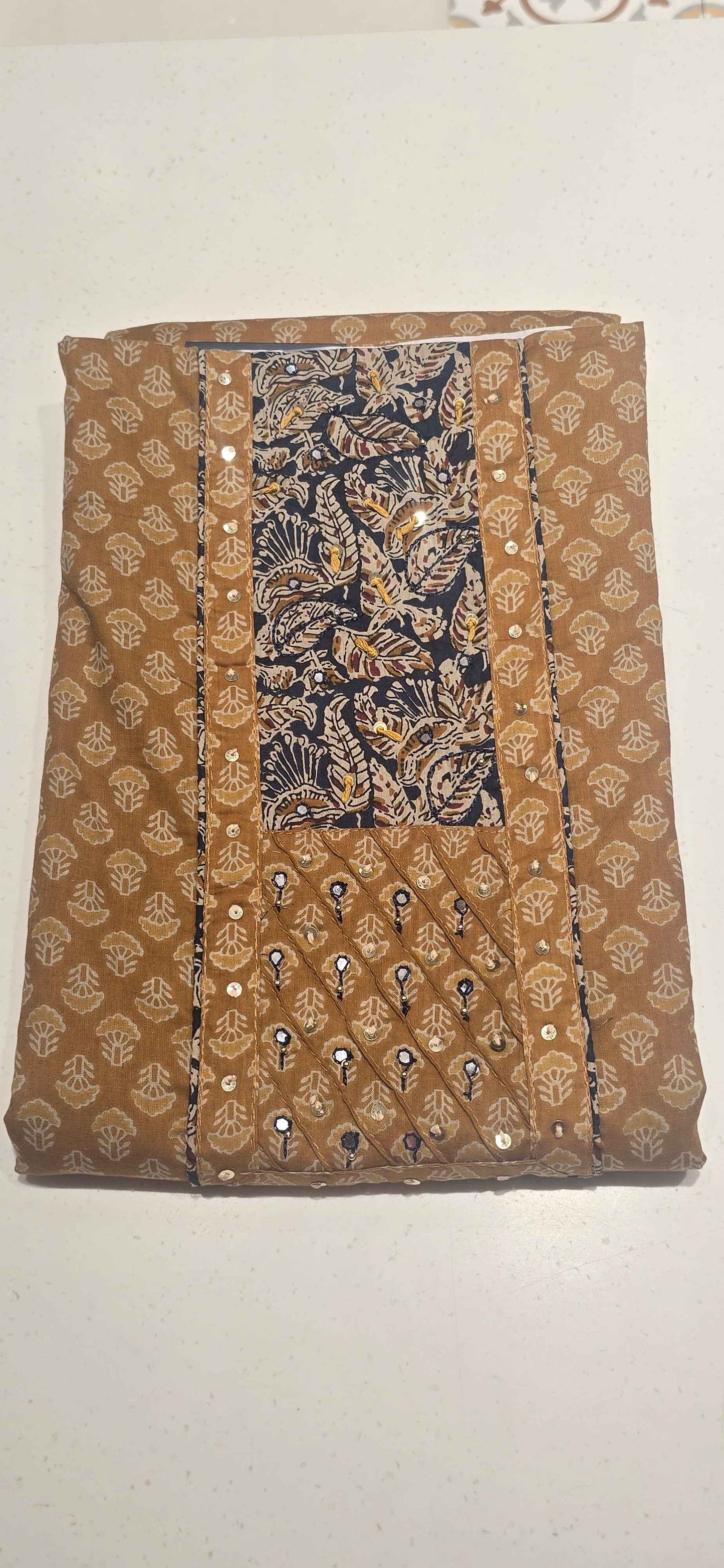 Printed cotton dress material for women
