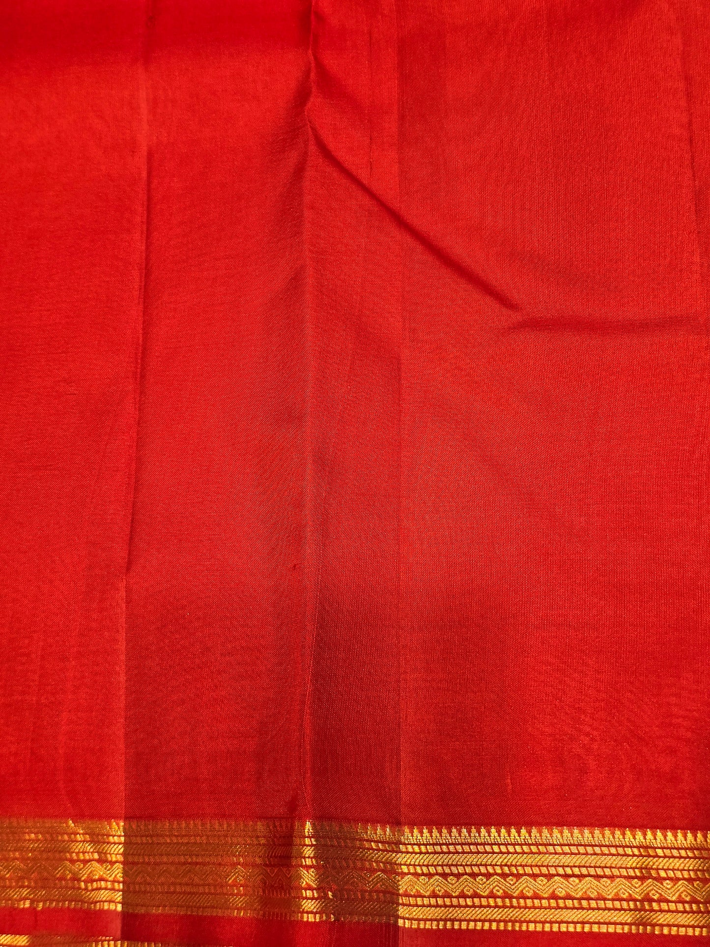Women Orange Pure Kanjivaram Silk Saree with Fancy Motifs