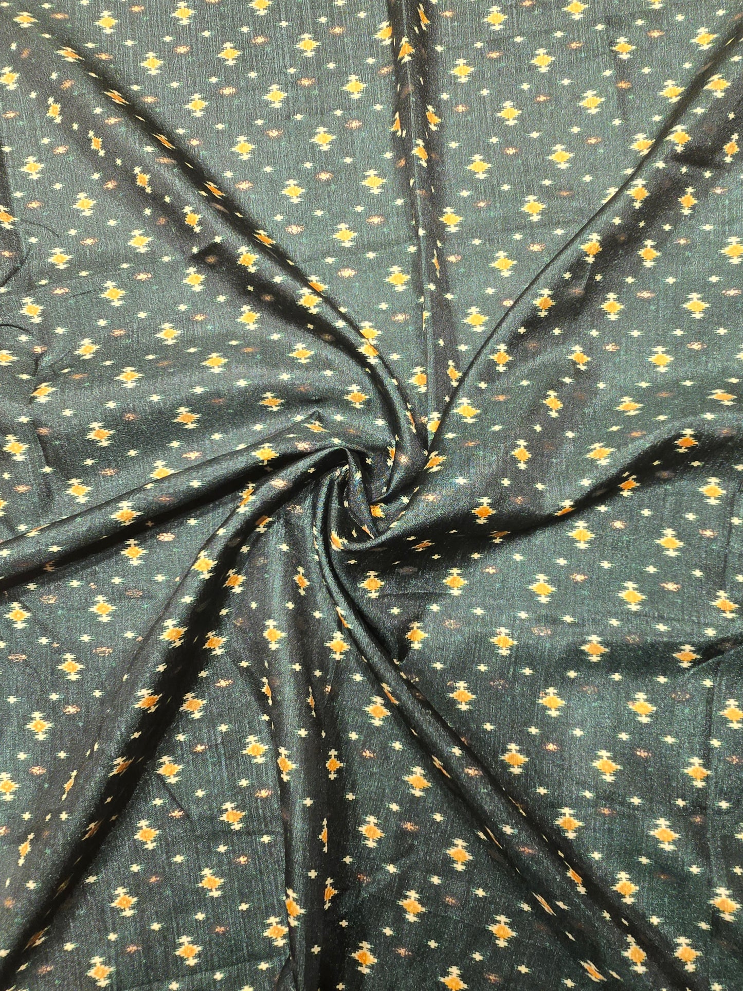 Semi Patola Silk Saree with Traditional Ikat Weaving & Zari Border | Elegant Festive & Wedding Wear Saree for Women