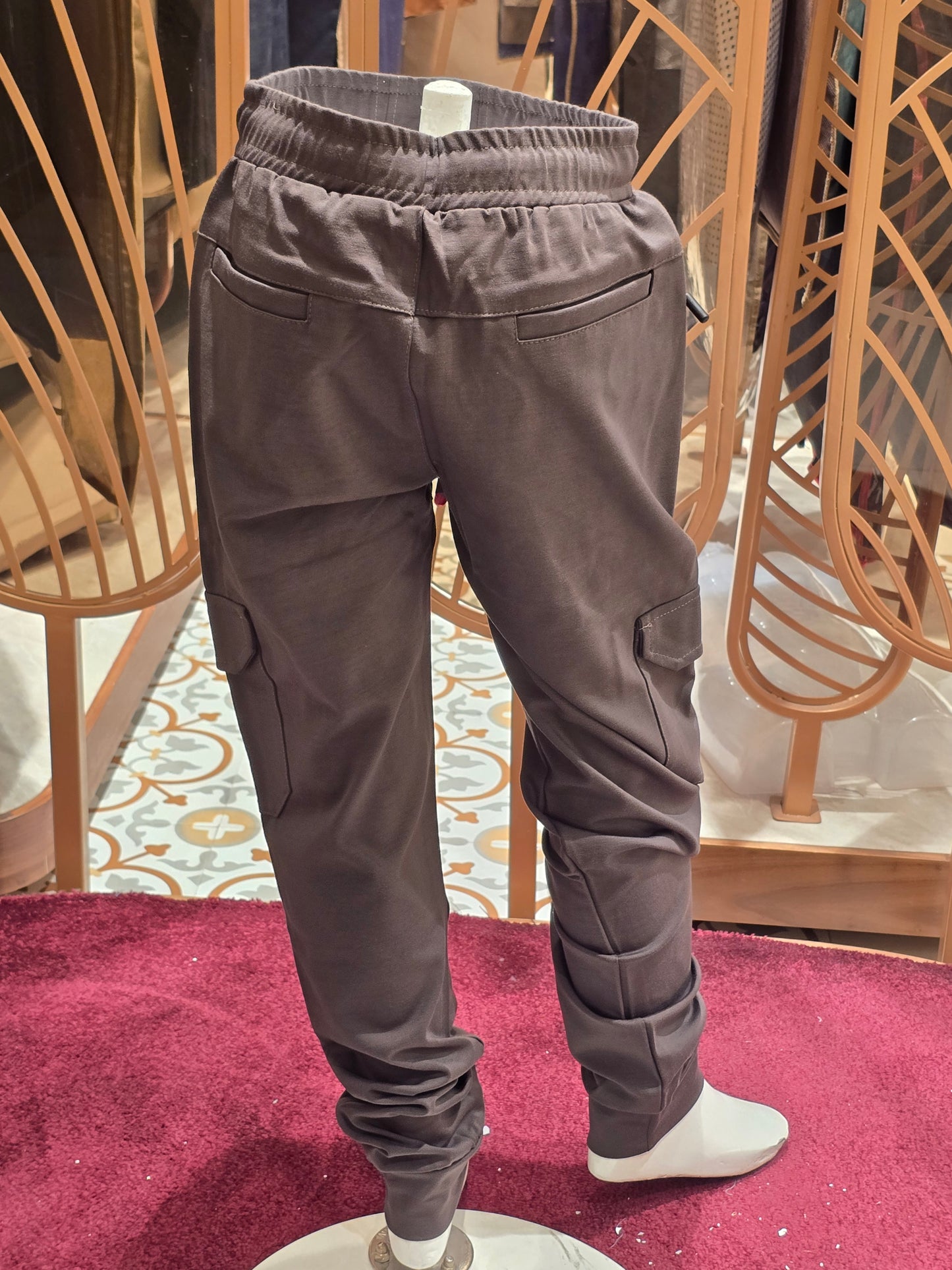 Lycra Material cargo pant for boys with Elasticable waist