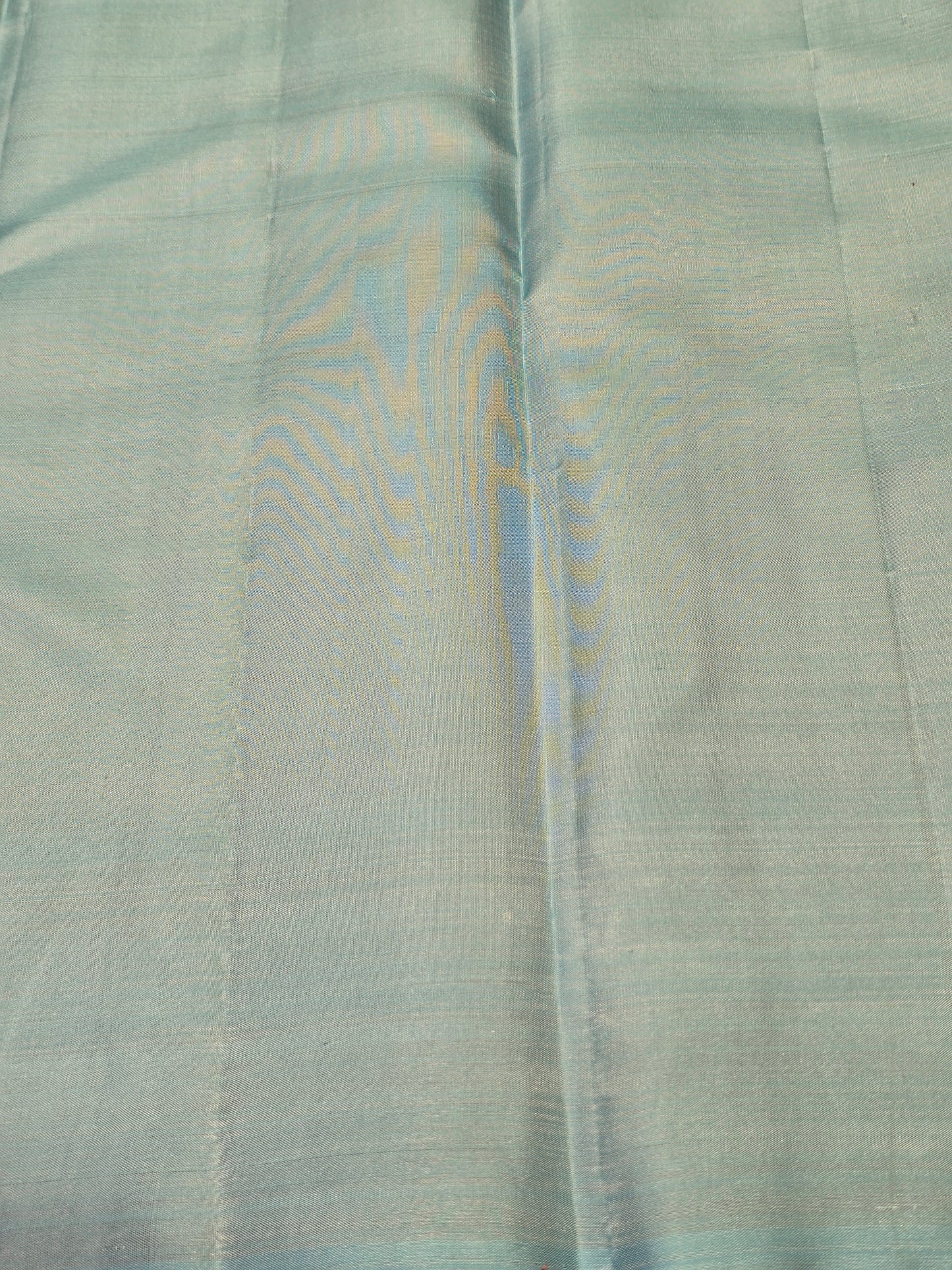 Pure Handloom Borderless Kanchipuram Silk Saree with Floral Weaving and Vertical Motifs | Festive & Wedding Wear