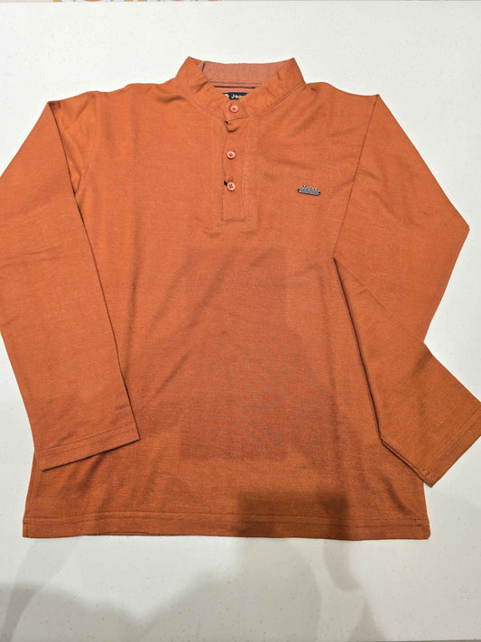 Boys long-sleeve Henley shirt