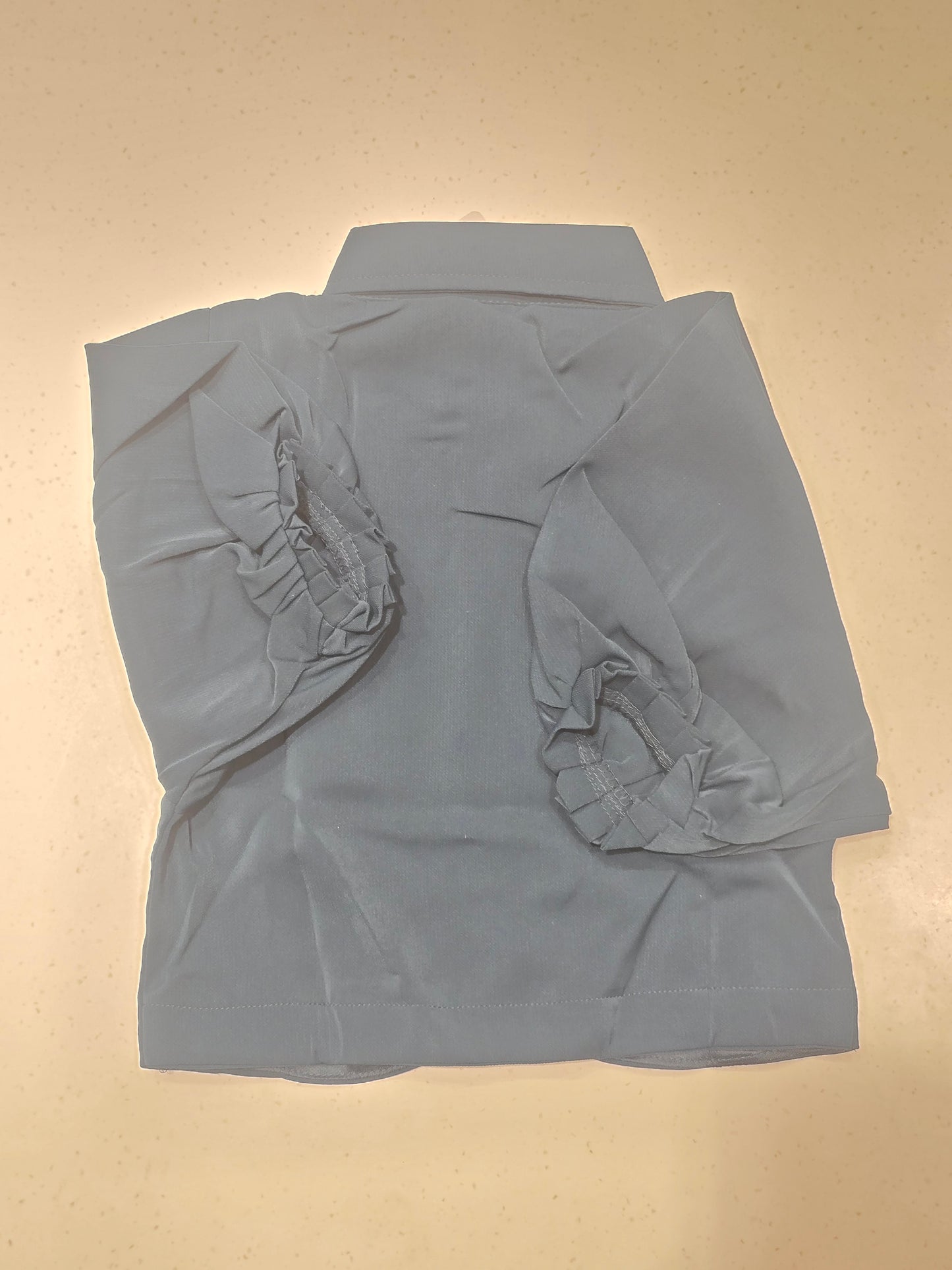 Girl Rama Green Satin Party Wear Fancy Top