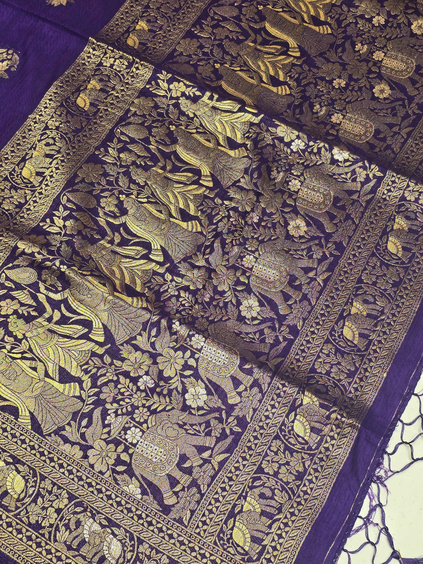 Women Multi Colour Semi Banarasi Silk Saree