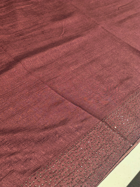 Fancy saree with stone work Party wear