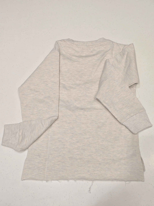 Girls Baby Pink Cotton Full Sleeve T Shirt